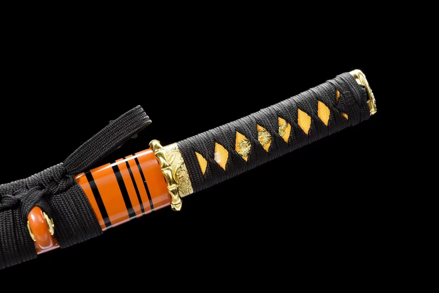 Golden Sakura Short Blade(Medium carbon steel forging process)katana