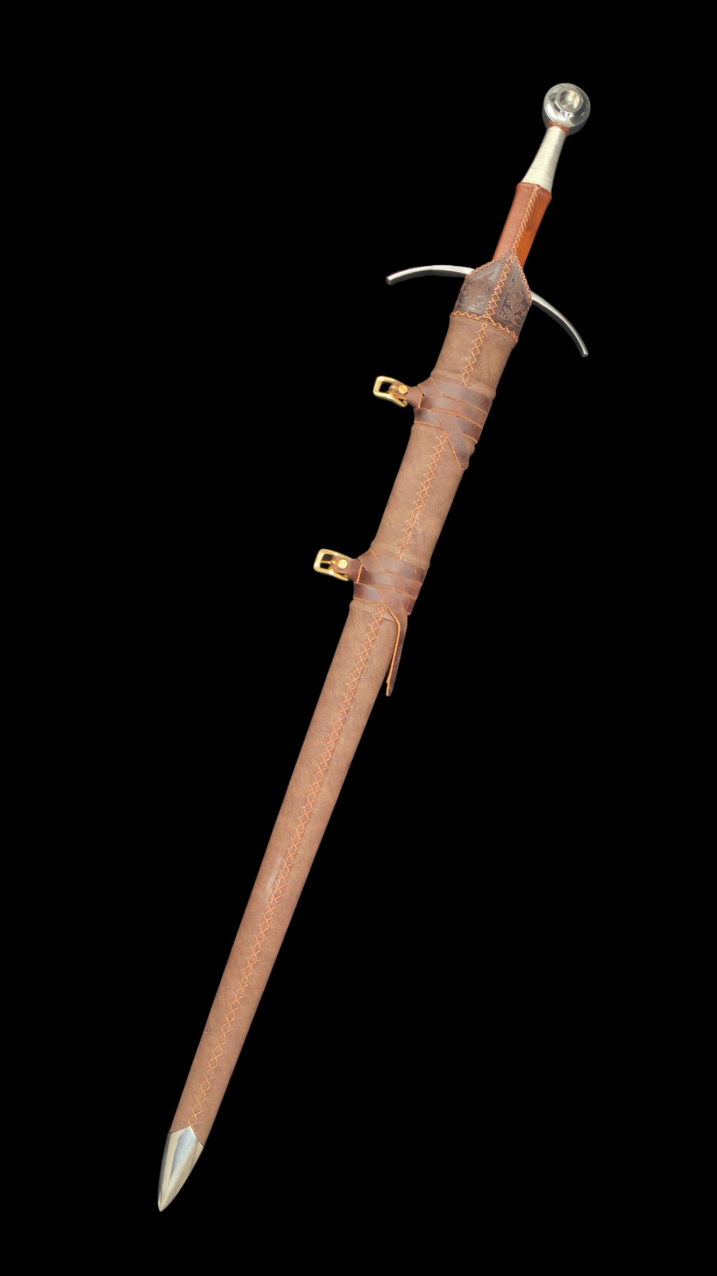 Knight's One-Handed Sword: Holy Radiance Crusade (Forged from 65 Manganese Steel)