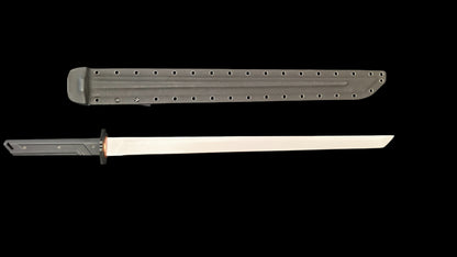 Tactical Knife (White Blade) — "Blade of Ice and Snow" (9SiCr Forged)