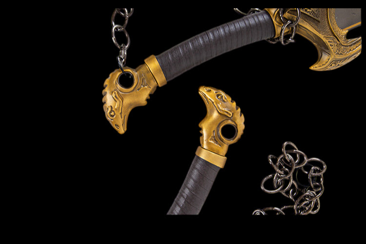 God of War 5: Blades of Chaos — Kratos' Dual-Bladed Chain Swords (Stainless Steel) — Blunt/Unsharpened