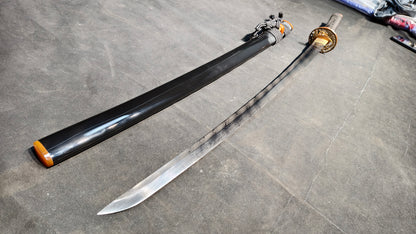 Dark Knight（Patterned Steel Torsion Forging）extremely sharp,katana