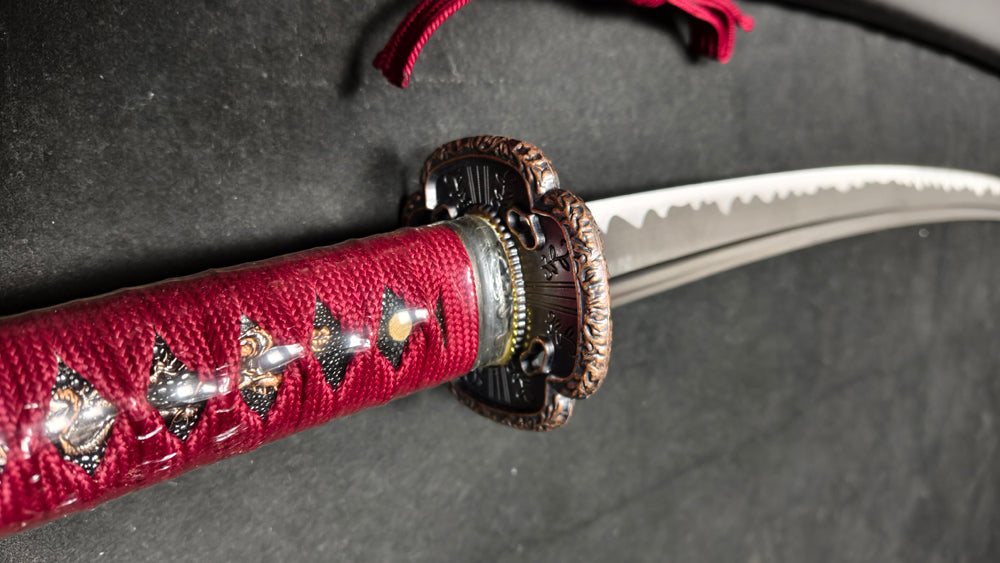 Red Samurai 20 inches(Spring steel forging process)katana