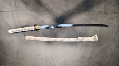 black blade（T10 covered earth burnt blade quenched black）katana