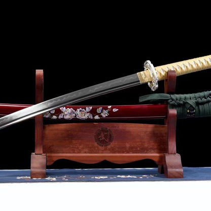 Flower Blade，T10（Clay-covered fire-burning blade）katana