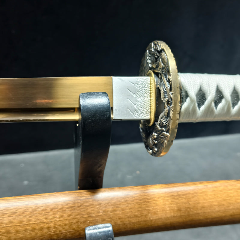 golden legend（Spring steel quenched golden color）katana