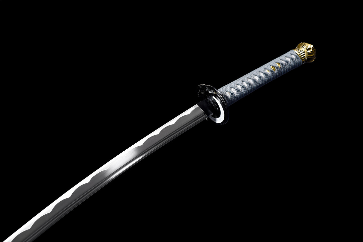Elden Ring Moonveil Katana, Tarnished Player Legend Magic Samurai Sword, Full Tang Forged 5160 Spring Steel Sharp Blade, 106cm Full Size Solid Wood Handle Alloy Fittings Solid Wood Leather Wrapped Scabbard for Cutting Training Cosplay Collection