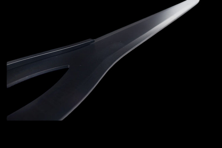 Peerless Black Sword (Stainless Steel), blunt blade, unsharpened.