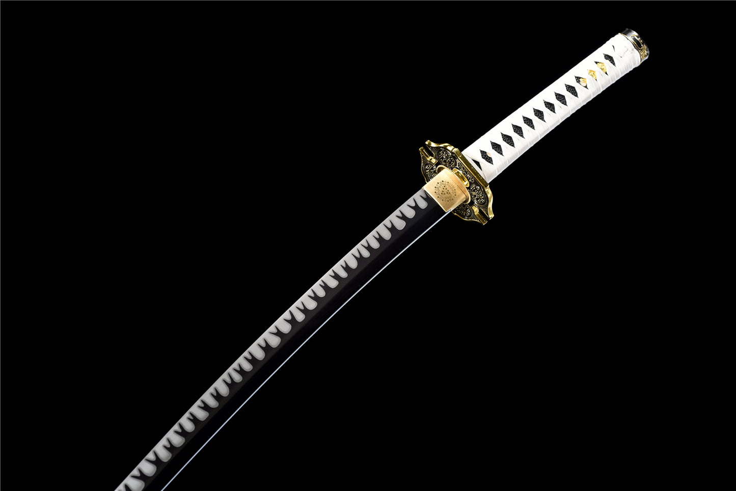 Yamato Katana, Devil May Cry 5 Vergil Sword, Full Tang Forged Manganese Steel Blackened Blade, High Game Restoration, Sharp Blade