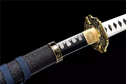 Yamato Katana, Devil May Cry 5 Vergil Sword, Full Tang Forged Manganese Steel Blackened Blade, High Game Restoration, Sharp Blade