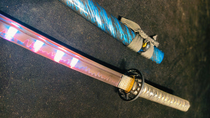 (T10 forging process, burnt blade) katana