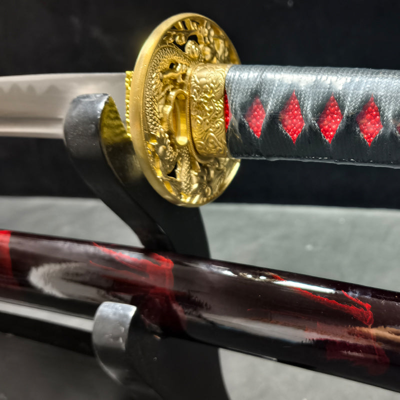 red feather warrior（Medium carbon steel forging process）katana