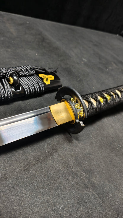 Cyclone Demon (Spring Steel Forged Craft) Very Sharp,,katana