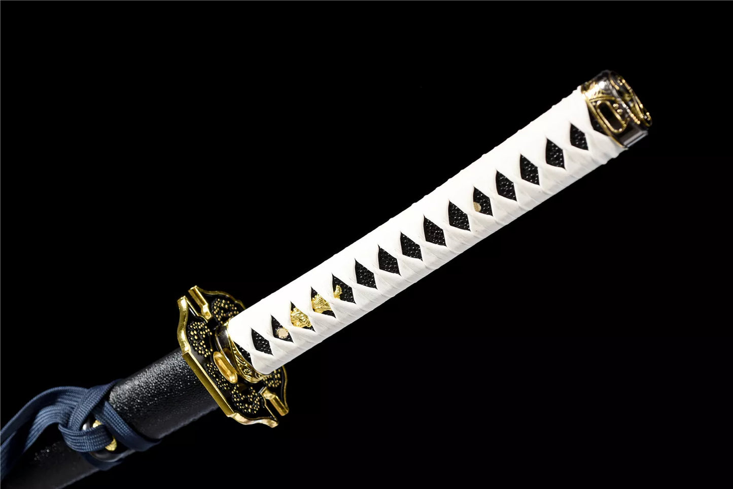 Yamato Katana, Devil May Cry 5 Vergil Sword, Full Tang Forged Manganese Steel Blackened Blade, High Game Restoration, Sharp Blade