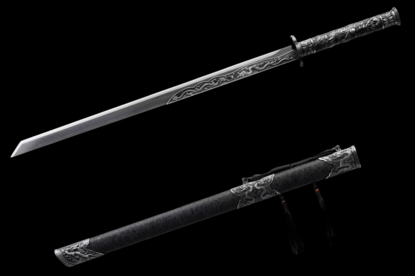 Roar of the Dragon in the Ink Sea (Forged High-Manganese Steel)墨海龙吟