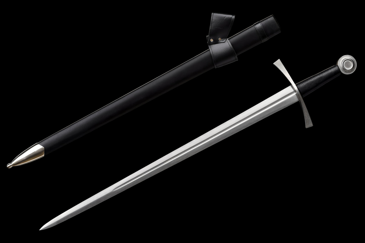 One-Handed Viking Sword (Forged from 60Si2Mn Steel)