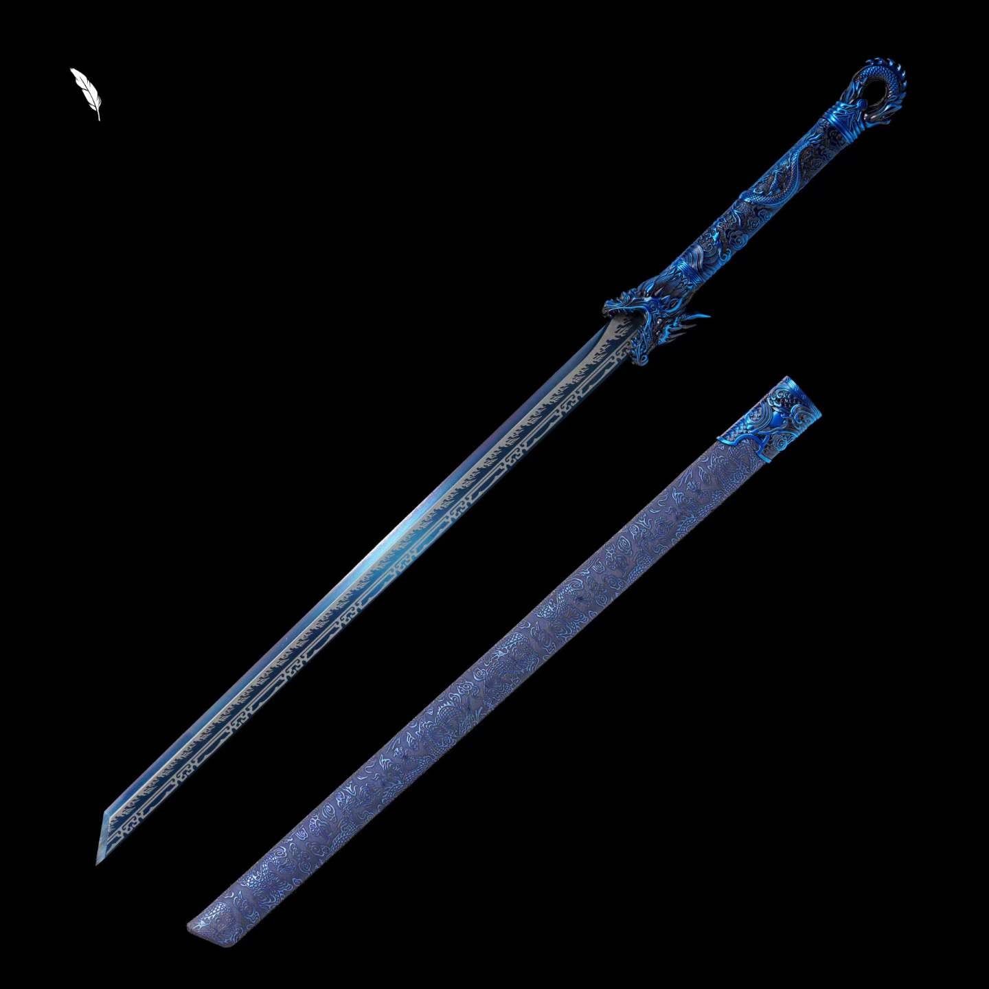 Imperial Blue (forged from high manganese steel)帝青