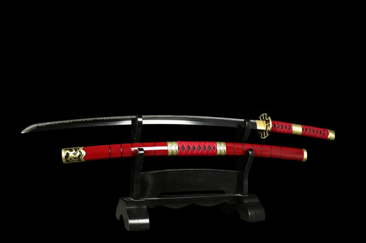 Sandai Kitetsu Katana, One Piece Roronoa Zoro Sword, Full Tang 1095 High Carbon Steel Forged Sharp Blade