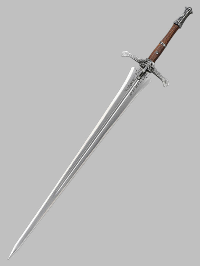 Elden Ring Knight Greatsword & Straight Sword Stainless Steel Replica, Unsharpened Cosplay Weapon for Display & Collection