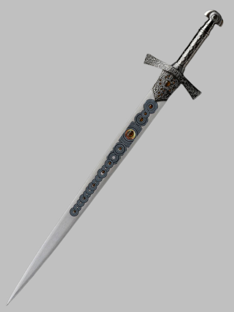 Elden Ring Miquellan Knight Sword & Greatsword Stainless Steel Replica, Unsharpened Cosplay Weapon for Collection & Display