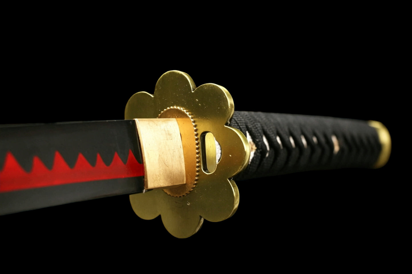 Shusui Black Blade Katana, One Piece Roronoa Zoro Sword, Full Tang 1095 High Carbon Steel Forged Sharp Blade