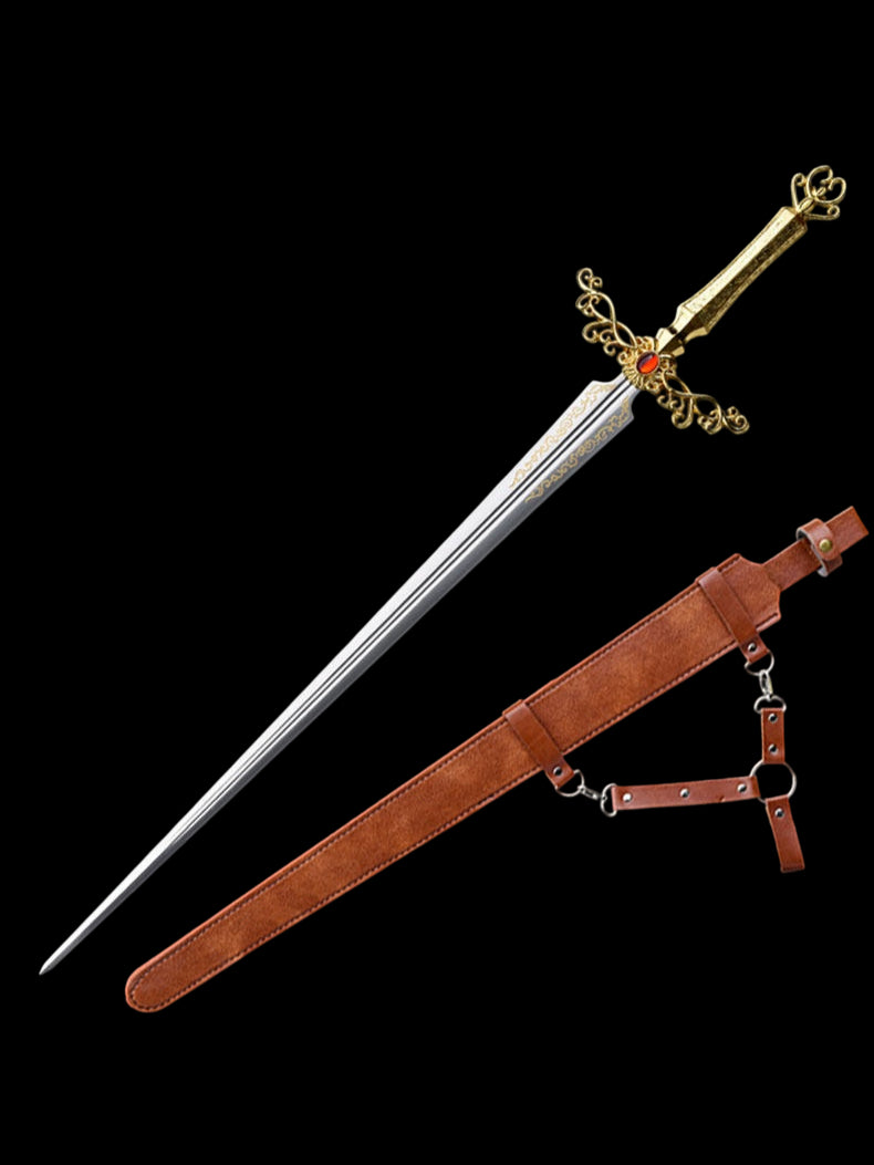 Elden Ring Rogier's Rapier — Stainless Steel Blade (Unsharpened) — Cosplay Prop & Decorative Display Piece