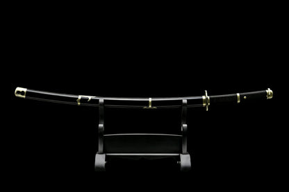 Yubashiri Katana, One Piece Roronoa Zoro Sword, Full Tang 1095 High Carbon Steel Forged Sharp Blade