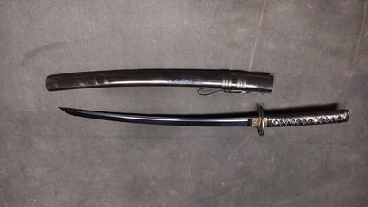 Destruction（T10 earth covered burning blade, quenched black）katana