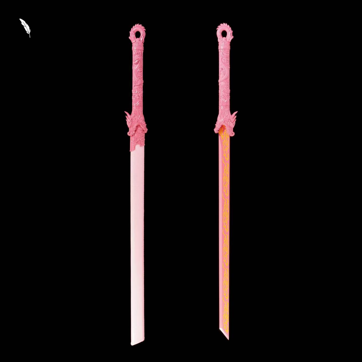 Night Demon Dragon (Manganese Steel) — Blunt Blade (Unsharpened)