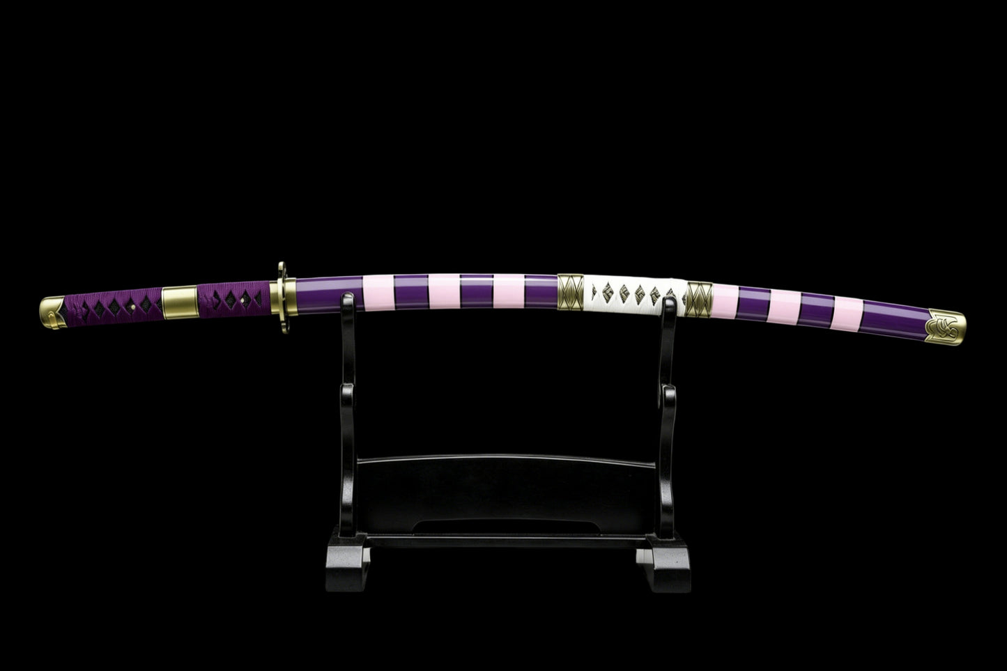 Nidai Kitetsu Katana, One Piece Roronoa Zoro Sword, Full Tang 1095 High Carbon Steel Forged Sharp Blade