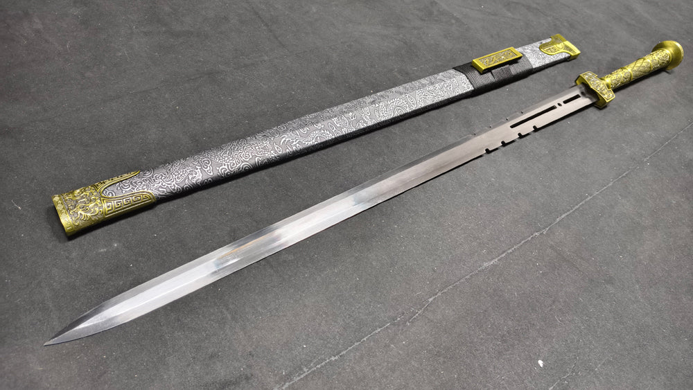 Ice Feather Han Sword（Spring steel forged）