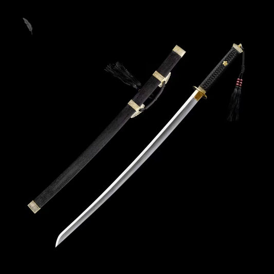 Waist knife Tang sword reverse blade腰刀唐刀反刃黑色款