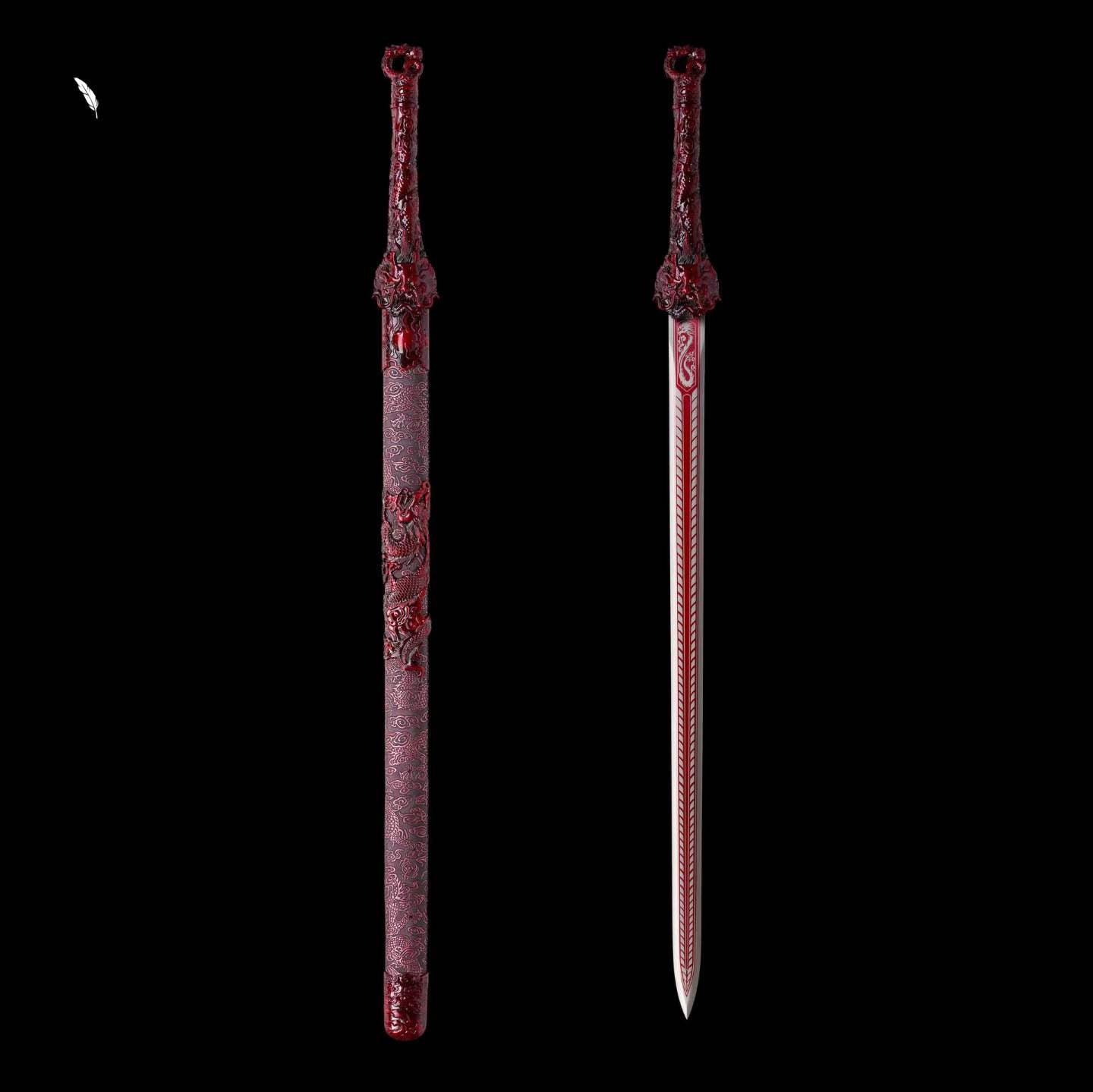 Dragon King Sword (Forged from High-Manganese Steel)龍啸九天