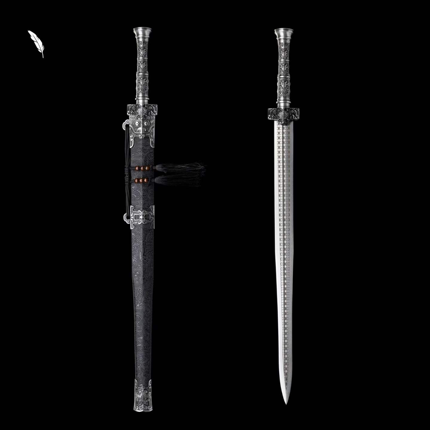 Chu Sword — Frost Spirit (Forged Manganese Steel)楚剑～霜魄