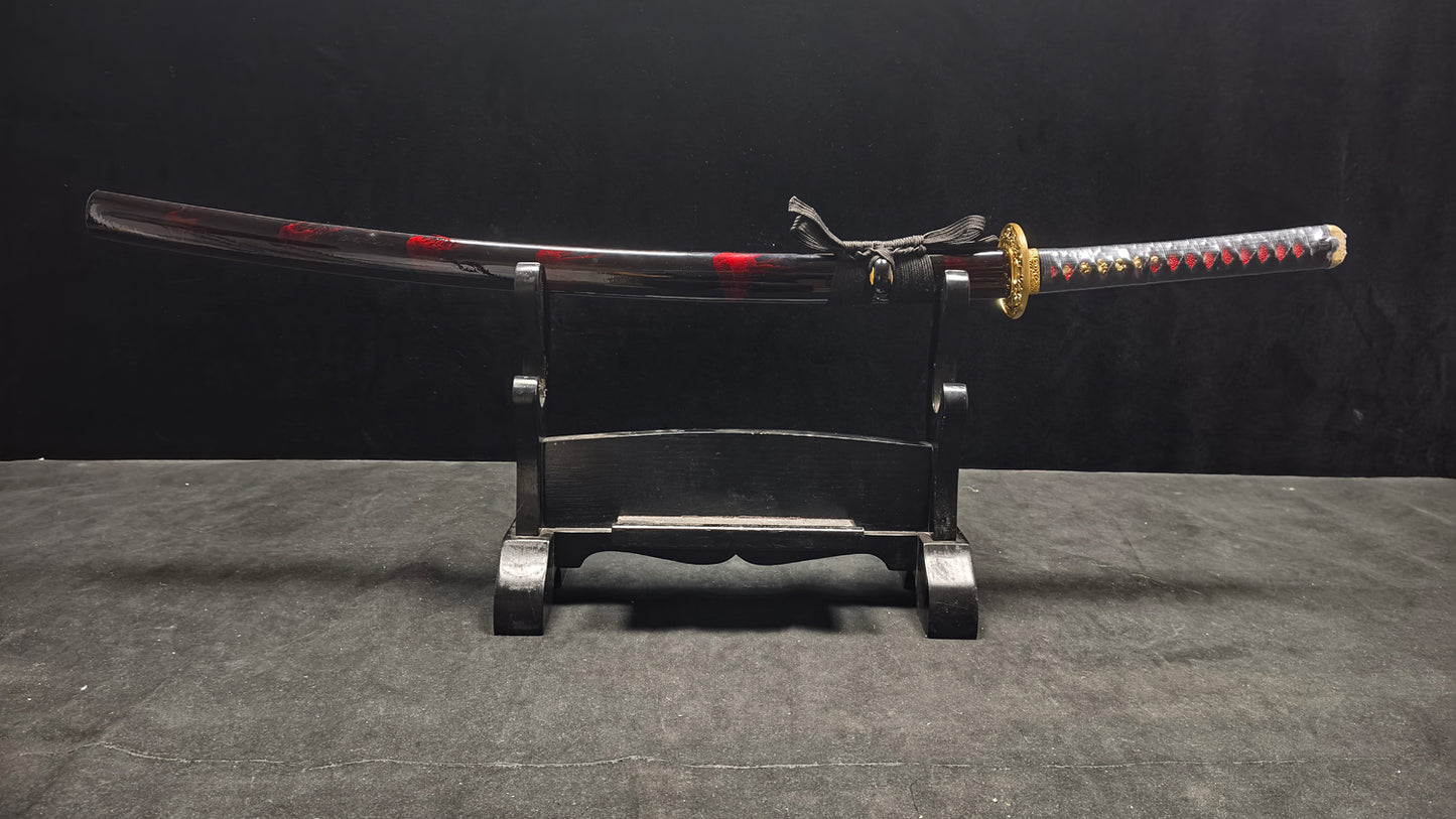 red feather warrior（Medium carbon steel forging process）katana