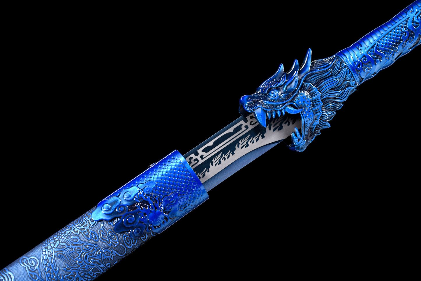 Blue dragon head sword龍息唐横刀