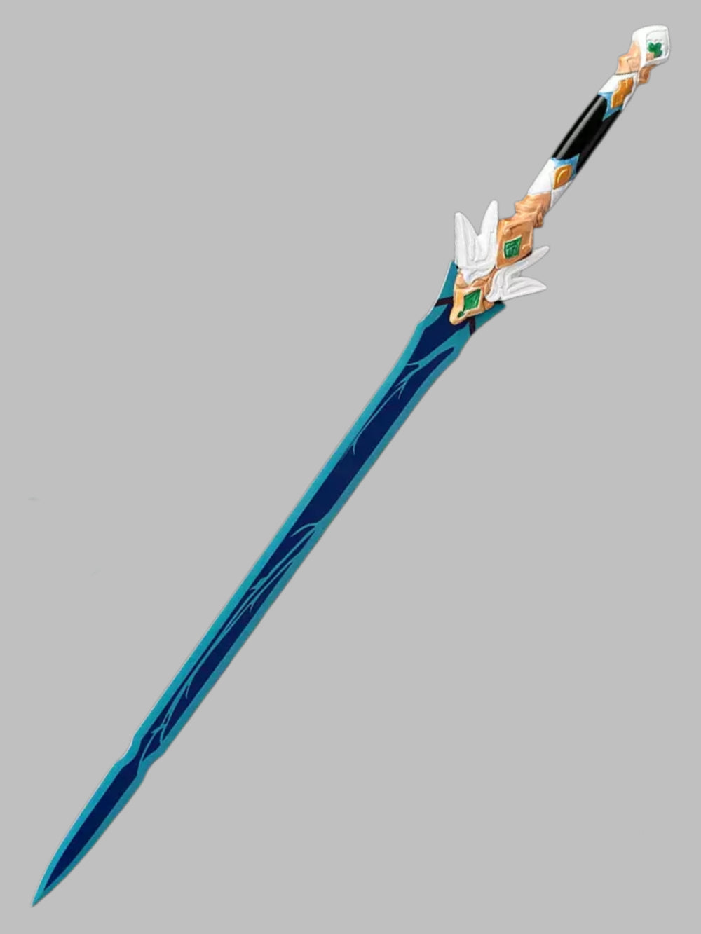 Honkai Star Rail Yanqing Flying Sword Stainless Steel Cosplay Weapon, Unsharpened Replica Prop for Collection & Cosplay