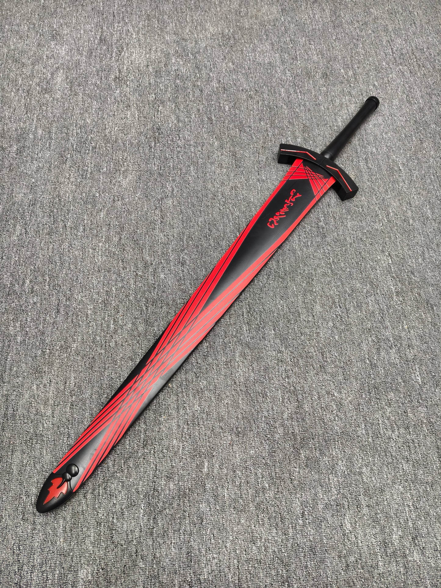 Blackened Sword of Victory (High-Carbon Steel) Blunt blade; unsharpened.