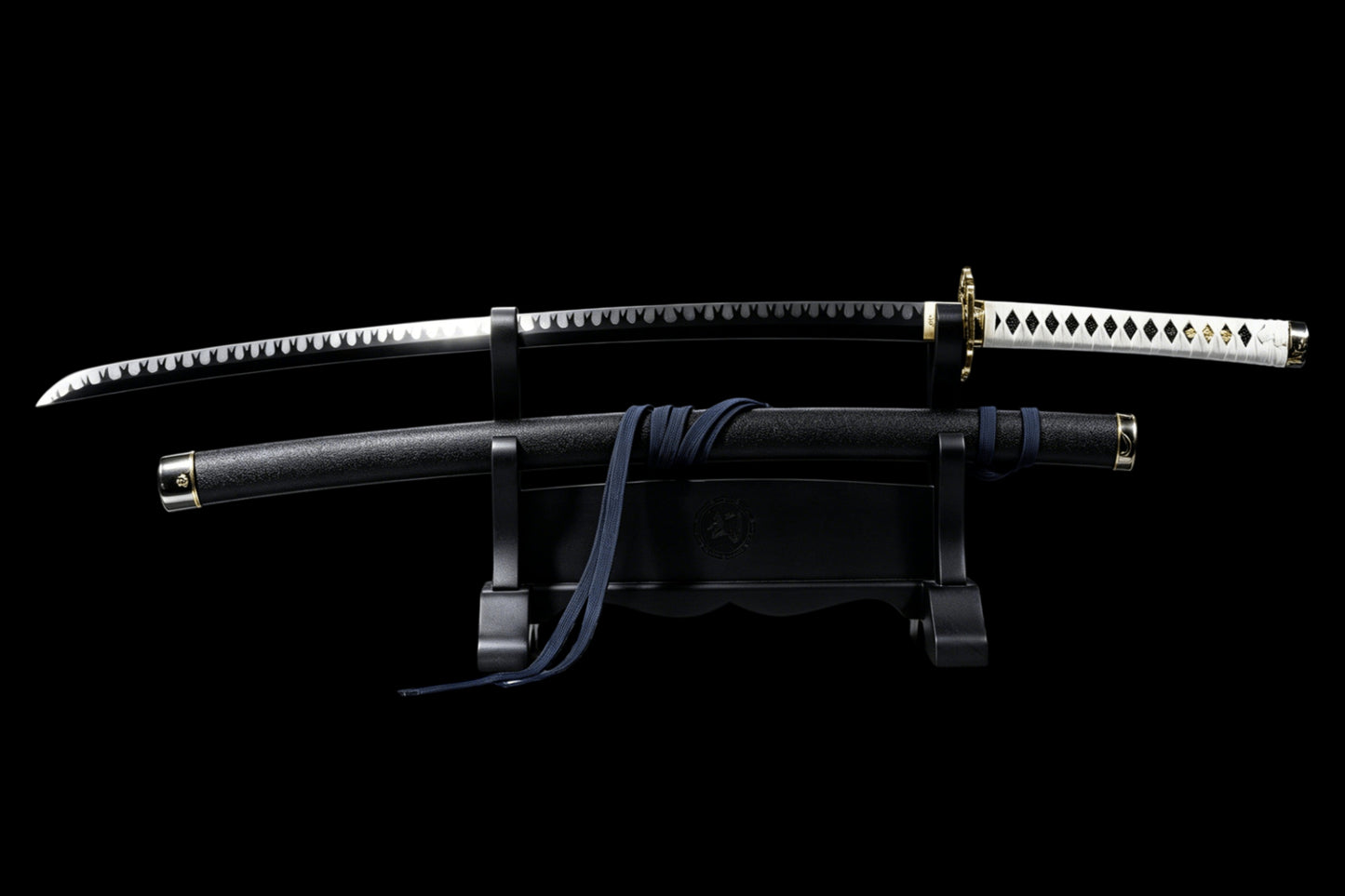 Yamato Katana, Devil May Cry 5 Vergil Sword, Full Tang Forged Manganese Steel Blackened Blade, High Game Restoration, Sharp Blade