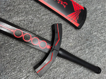 Blackened Sword of Victory (High-Carbon Steel) Blunt blade; unsharpened.