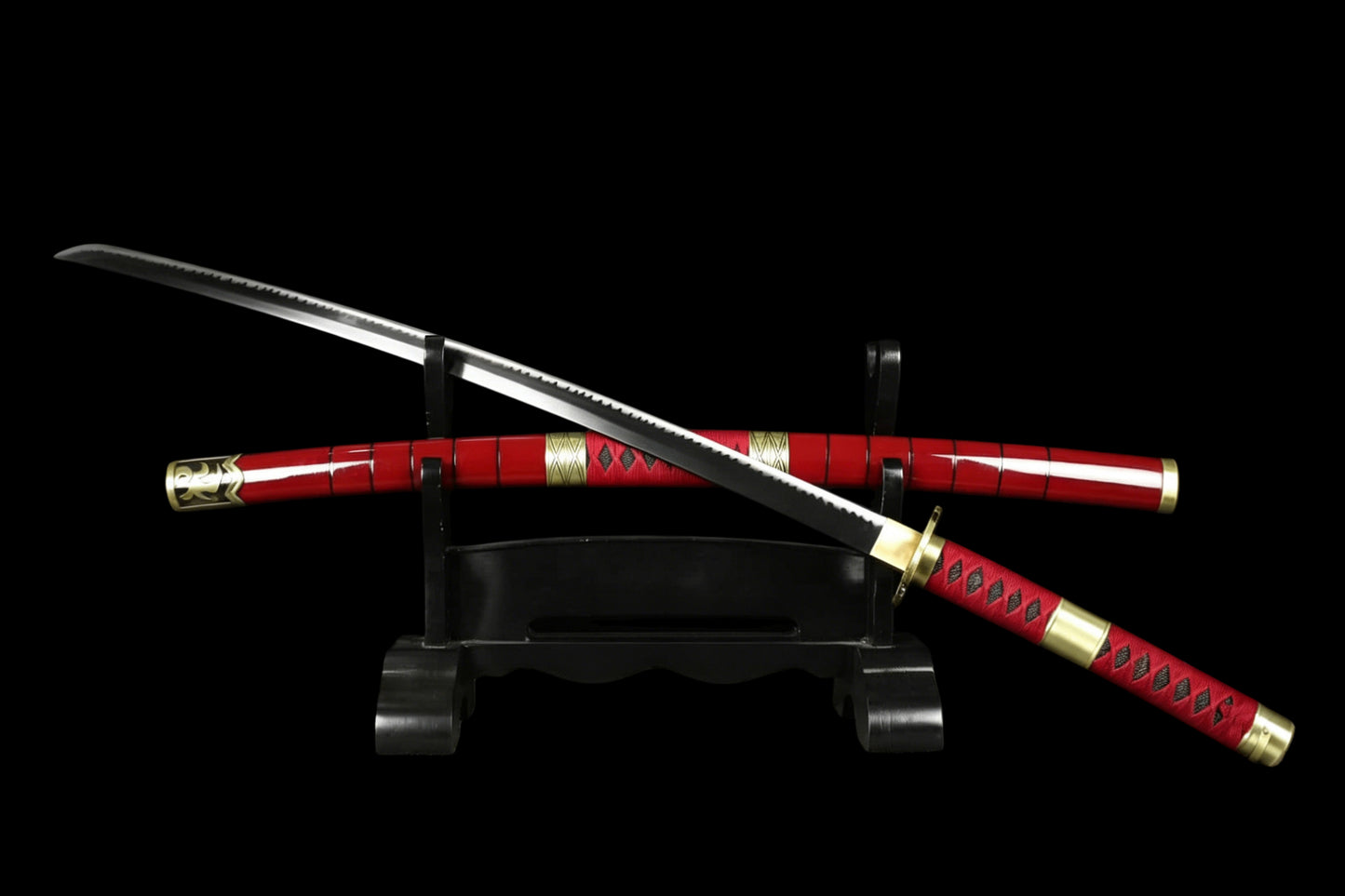 Sandai Kitetsu Katana, One Piece Roronoa Zoro Sword, Full Tang 1095 High Carbon Steel Forged Sharp Blade