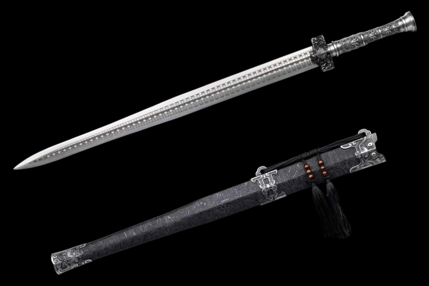 Chu Sword — Frost Spirit (Forged Manganese Steel)楚剑～霜魄