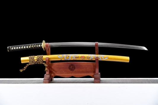 Golden Dragon （Pattern steel forging process）katana (C08)