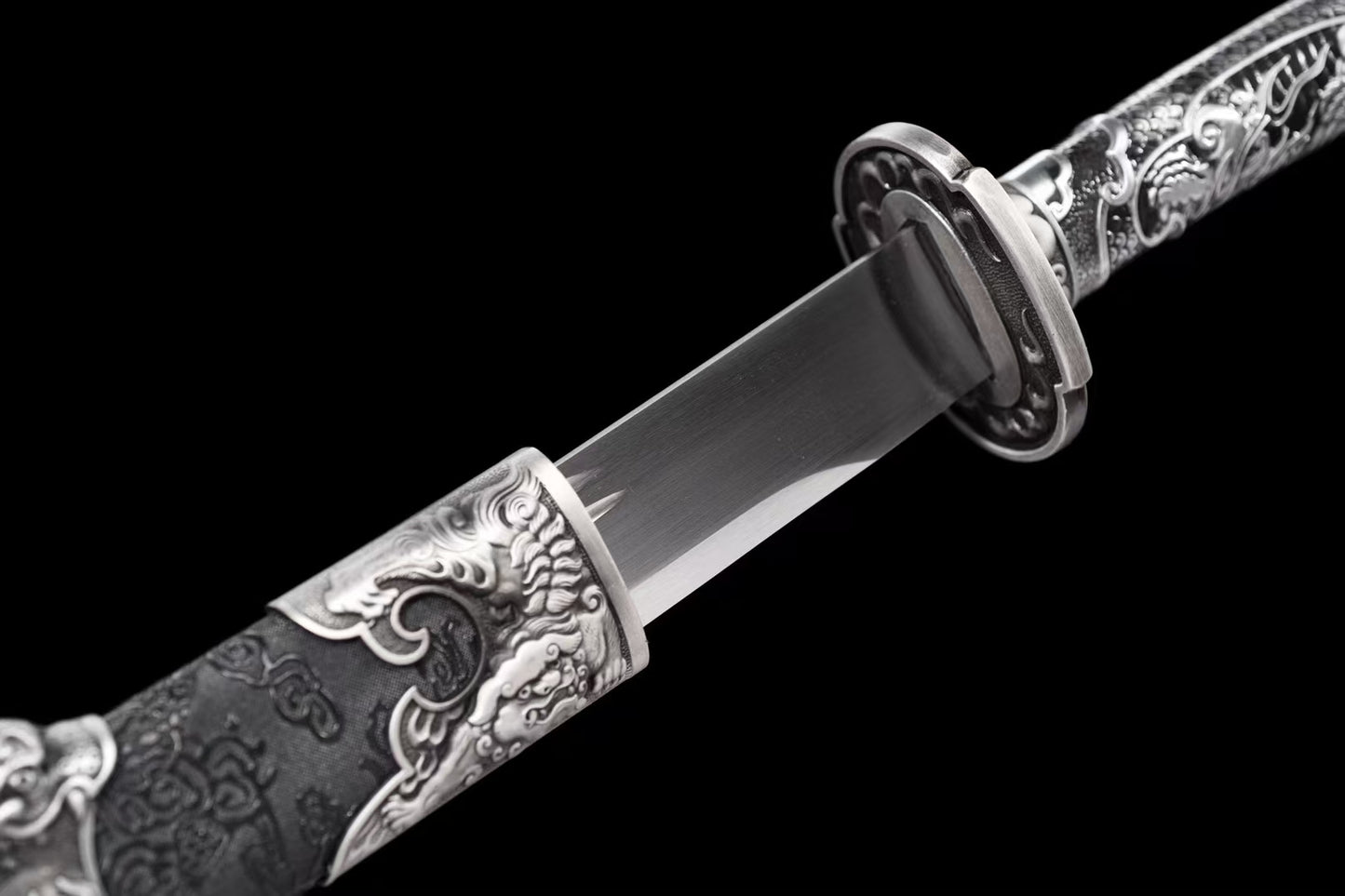 Lion head integrated handle waist knife lion king knife狮王刀