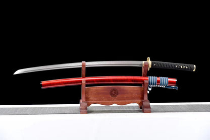 red moon（Pattern steel forged, stone washed pattern circle pattern）katana