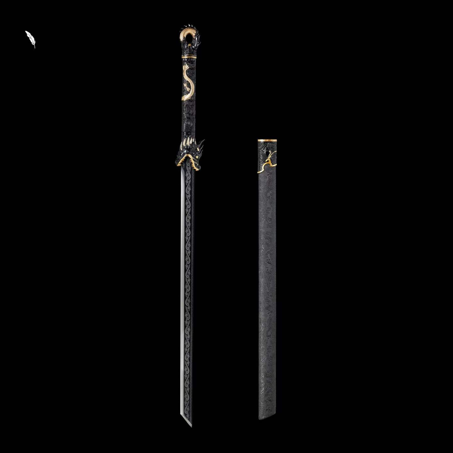 Dragon Scale Warblade (Forged from High-Manganese Steel)龙鳞战刃