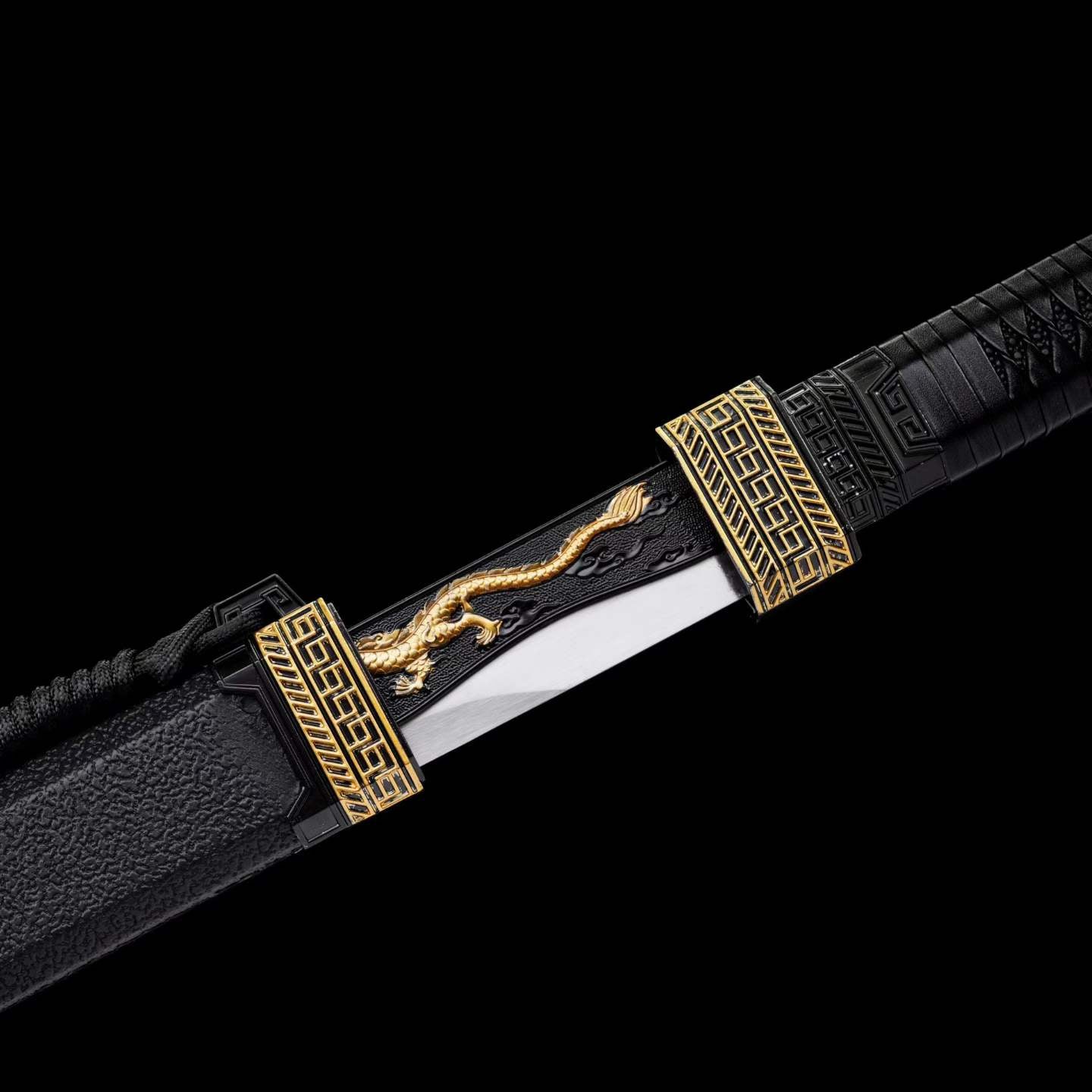 Integrated Full Tang High Manganese Steel Xingchen Dao, Zhao Kongcheng Replica From Slay The Gods, Sharp Blade, Alloy Fittings Solid‑Wood Artificial Leather‑Wrapped Scabbard, Wood Cord‑Wrapped Handle Anime Collectible Sword