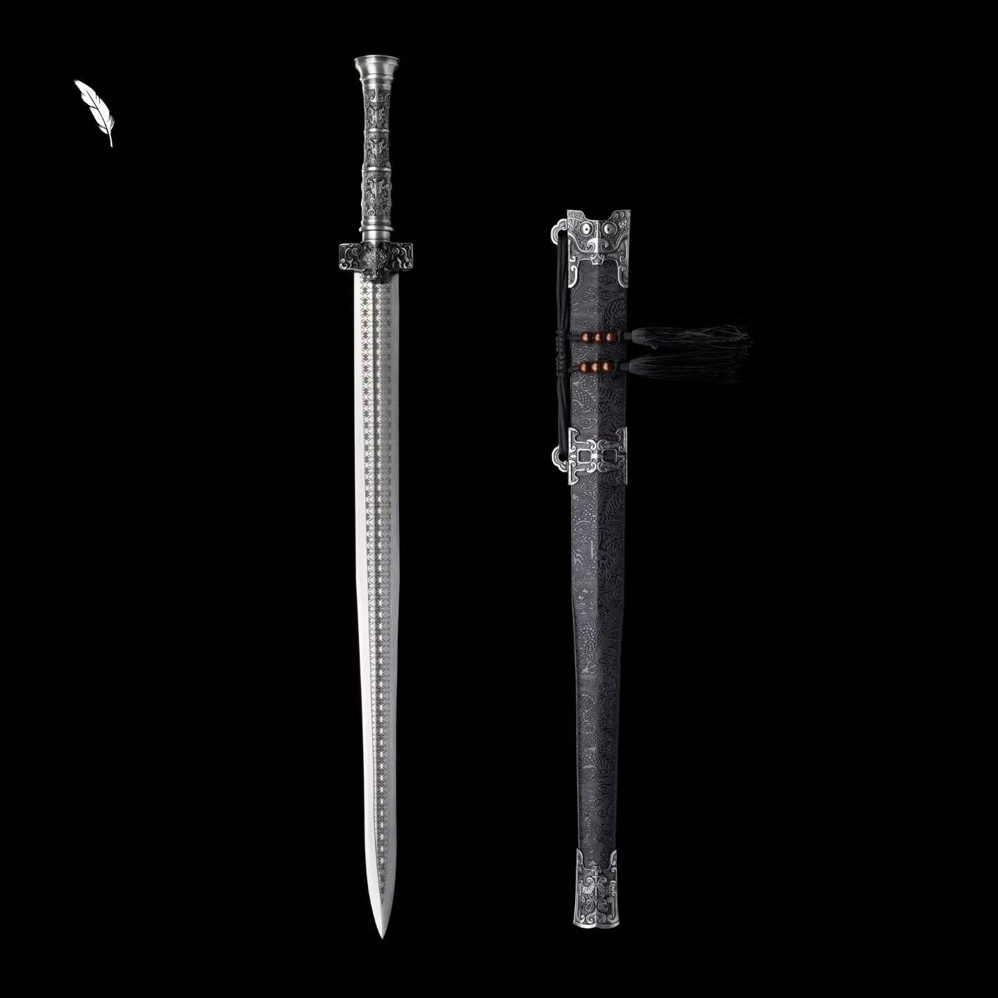 Chu Sword — Frost Spirit (Forged Manganese Steel)楚剑～霜魄