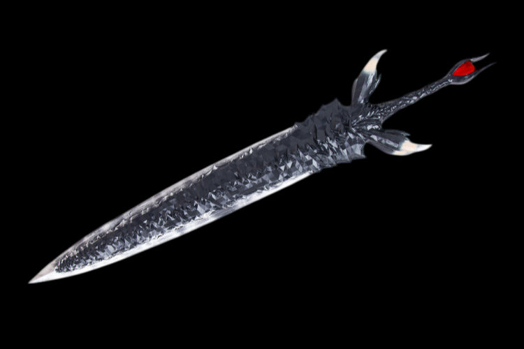 （2.9KG）Devil May Cry 5 Dante's Devil Sword (Resin) — Blunt Blade (Unsharpened)