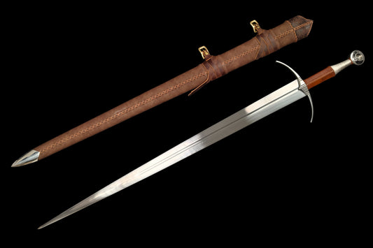 Knight's One-Handed Sword: Holy Radiance Crusade (Forged from 65 Manganese Steel)