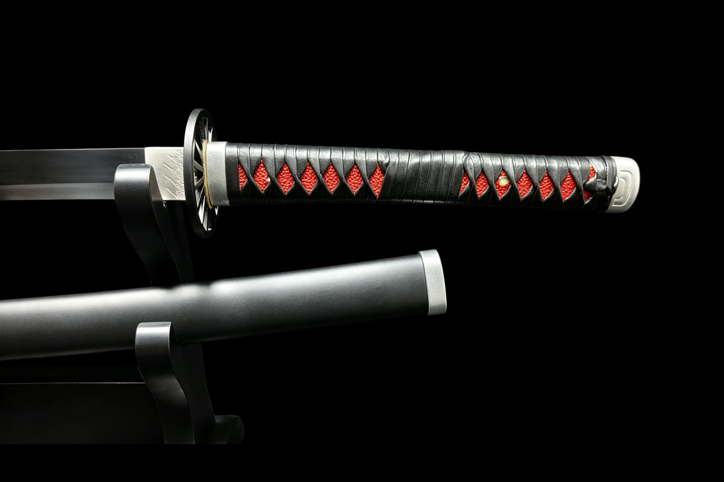 Demon Slayer Tanjiro Kamado Nichirin Sword, Full Tang Forged 5160 Spring Steel, Sharp Blade
